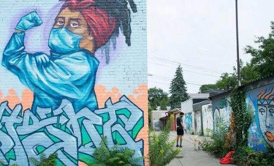 دیوار نگاره های کرونایی از سراسر جهان