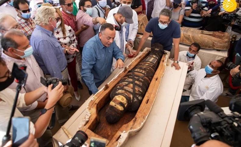 کشف ده‌ها تابوت باستانی ۲۶۰۰ ساله در مصر + تصاویر