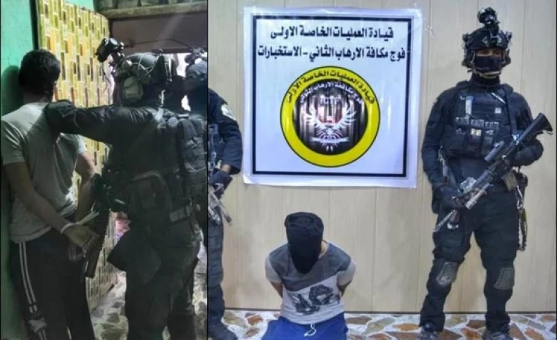 دستگیری یک سرکرده و عناصر تروریستی منتسب داعش در فلوجه