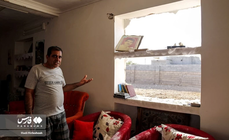 (تصاویر) خسارات زلزله در روستای رزوانه هرمزگان