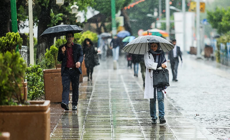 هشدار بارش باران و وزش باد خیلی شدید در برخی استان‌ها