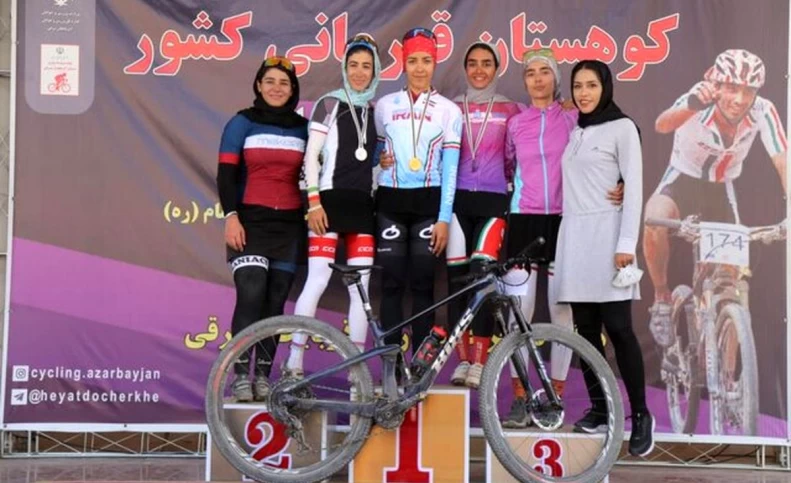 فرانک پرتوآذر قهرمان دوچرخه‌سواری ایران شد