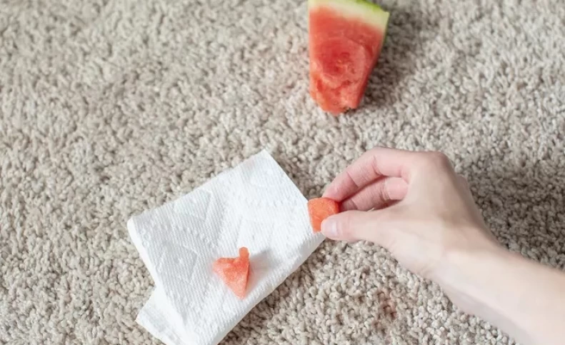 پاک کردن لکه هندوانه: چگونه لکه هندوانه را از روی لباس یا فرش پاک کنیم؟