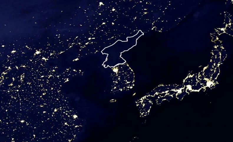 عکس قابل تامل و هوایی از کره‌ی شمالی و جنوبی