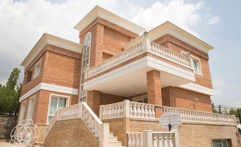 رومی نمای ترکیبی سنگ و آجر نسوز [انواع طرح های جدید و مدرن]