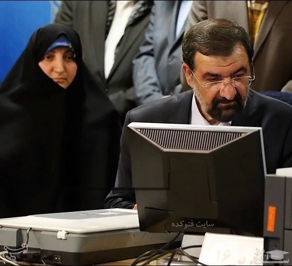محسن رضایی و همسرش