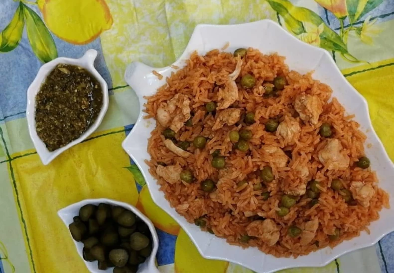 طرز تهیه نخود فرنگی پلو ساده و خوشمزه؛ با مرغ یا با گوشت مرغ