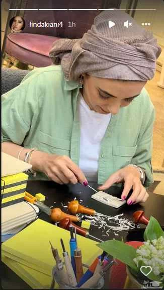 کنده کاری حرفه ای و ماهرانه لیندا کیانی