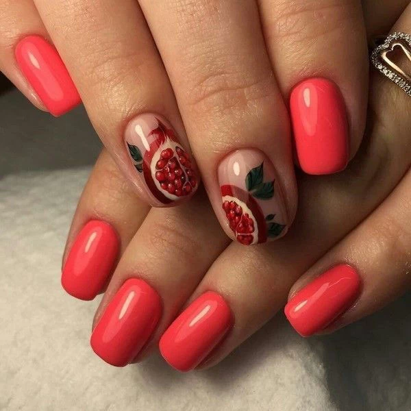 طراحی ناخن انار طرح ناخن یلدایی جدید طرح ناخن شب یلدا ساده طرح ناخن زمستانی طراحی ناخن شب یلدا انار ناخن شب یلدا دخترانه طرح ناخن کریسمس xvhpd khok hkhv