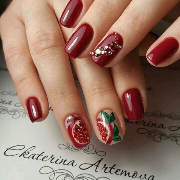 طراحی ناخن انار طرح ناخن یلدایی جدید طرح ناخن شب یلدا ساده طرح ناخن زمستانی طراحی ناخن شب یلدا انار ناخن شب یلدا دخترانه طرح ناخن کریسمس xvhpd khok hkhv