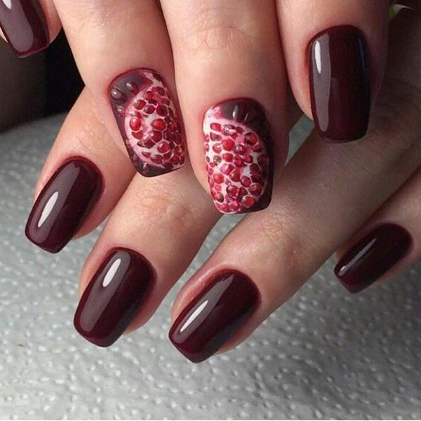 طراحی ناخن انار طرح ناخن یلدایی جدید طرح ناخن شب یلدا ساده طرح ناخن زمستانی طراحی ناخن شب یلدا انار ناخن شب یلدا دخترانه طرح ناخن کریسمس xvhpd khok hkhv