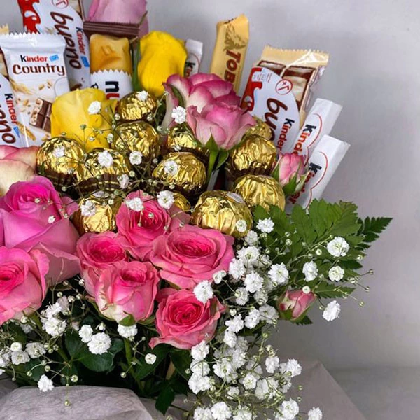 مدل دسته گل شکلاتی آموزش دسته گل شکلاتی دسته گل شکلاتی با کاغذ کشی دسته گل شکلاتی ولنتاین دسته گل شکلاتی ساده تزیین شکلات برای مهمانی تزیین شکلات در سینی lng nsji 'g a;ghjd