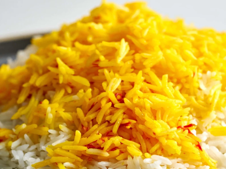 استفاده از زعفران در پلو